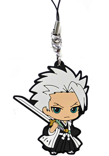 Toshiro Hitsugaya BLEACH Capsule Rubber Mascot Keychain by Bandai - SD Illustration
