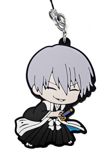 Gin Ichimaru BLEACH Capsule Rubber Mascot Keychain by Bandai - Pre-Owned