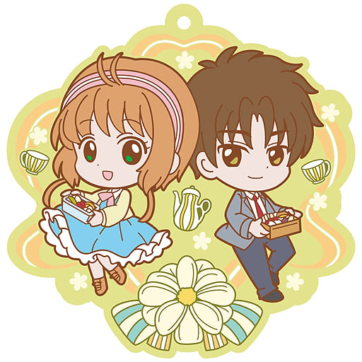 Sakura & Syaoran Large Rubber Strap Vol.3 - Cardcaptor Sakura: Clear Card Arc (Canaria, Approx. 100 x 100 mm) - Pre-owned