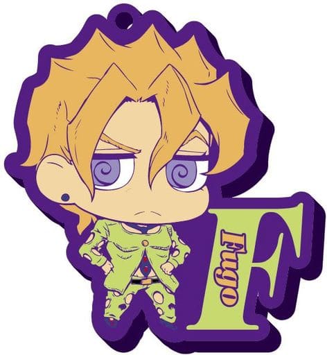 Pannacotta Fugo Rubber Mascot Keychain - JoJo's Bizarre Adventure: Golden Wind, Bucciarati Team, Length Approx. 65 mm, MegaHouse