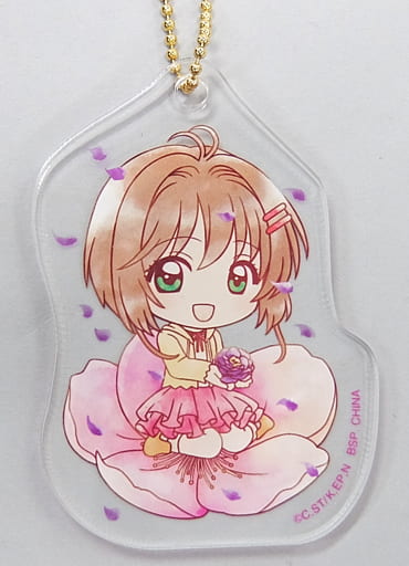 Sakura Kinomoto Acrylic Charm - Ichiban Kuji Cardcaptor Sakura: Clear Card Arc Twinkle Little Magic G Prize (Length Approx. 7 cm) BANDAI SPIRITS - Pre-owned
