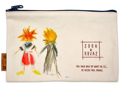 Sora & Roxas Canvas Pouch - Kingdom Hearts