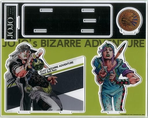 Steel Ball Run Acrylic Stand - JoJo's Bizarre Adventure Part 7 - Hirohiko Araki Exhibition "Ripples of Adventure" Lawson Minato Roppongi-dori Store Limited (Approx. 239 x 302 mm) - Pre-owned