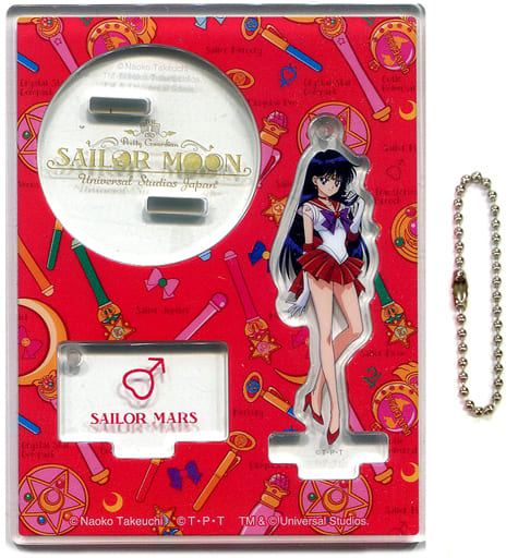 Rei Hino / Sailor Mars Collectible Acrylic Keychain - Sailor Moon The Miracle 4-D - Universal Studios Japan Exclusive (Approx. 11 x 8.5 cm)