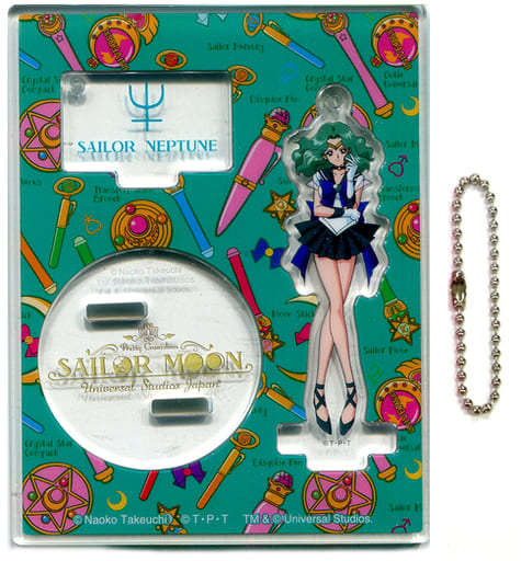 Sailor Neptune Acrylic Keychain - Sailor Moon The Miracle 4-D Collectible (Universal Studios Japan Limited, Approx. 11 x 8.5 cm)