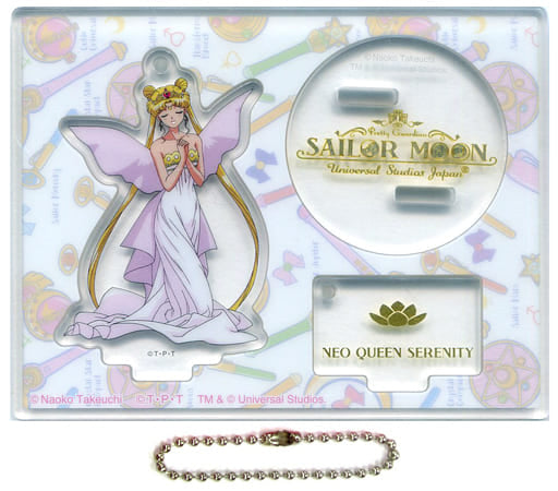 Princess Serenity Collectible Acrylic Keychain - Sailor Moon The Miracle 4-D - Universal Studios Japan Exclusive (Approx. 11 x 8.5 cm)