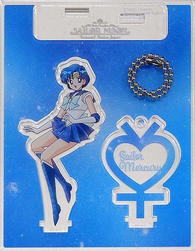 Sailor Mercury Collectible Acrylic Keychain - Sailor Moon The Miracle 4-D USJ Exclusive (Approx. 12.2 cm)