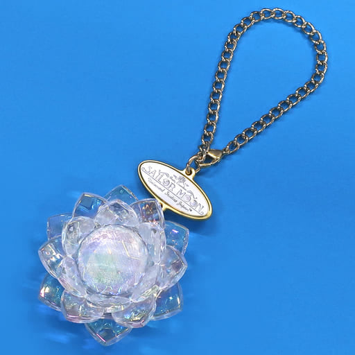 Phantom Silver Crystal Lighting Charm - Sailor Moon The Miracle 4-D USJ Exclusive Keychain (Pre-owned, Approx. 5.5 x 6 cm)