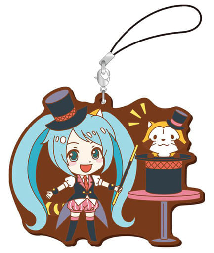 Hatsune Miku × Rascal 2019 Large Rubber Strap - Caravan - Approx. 80 x 70 mm (Pre-owned)