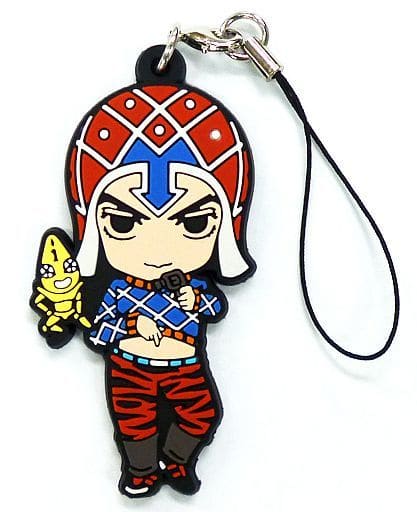 Guido Mista Rubber Strap Vol. 1 from JoJo's Bizarre Adventure: Golden Wind by Medicos Entertainment, Approx. 65 mm, Pre-owned
