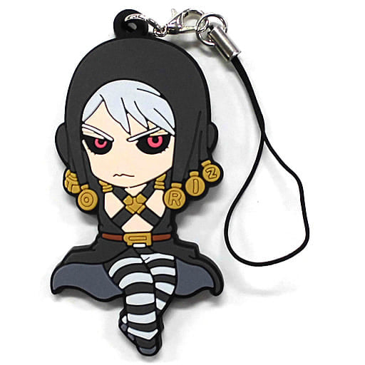 Risotto Nero Rubber Strap Keychain from JoJo's Bizarre Adventure: Golden Wind Vol. 2 by Medicos Entertainment, Approx. 65 mm