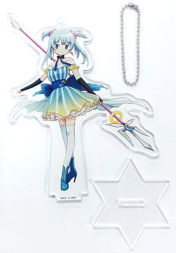 Mizunami Rena Acrylic Keychain with Stand Base - Puella Magi Madoka Magica - Length Approx. 12 cm Pre-owned