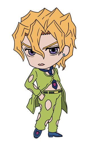 Pannacotta Fugo JoJo's Bizarre Adventure: Golden Wind Rubber Strap Collection Vol. 3 Mascot Strap, Approx. 65 mm, Medicos Entertainment