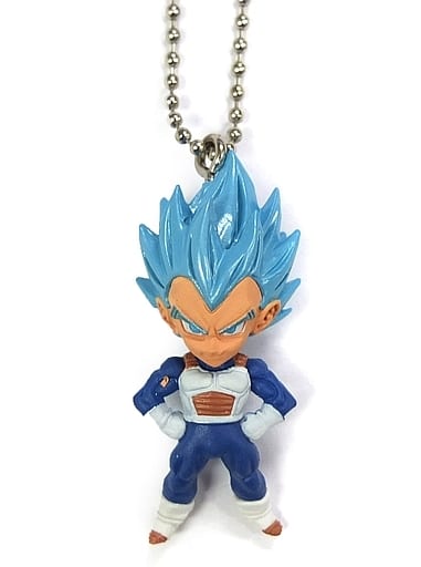 Super Saiyan God Super Saiyan (SSGSS) Vegeta UDM BURST 37 Keychain Mascot - Bandai (Pre-owned) - Dragon Ball