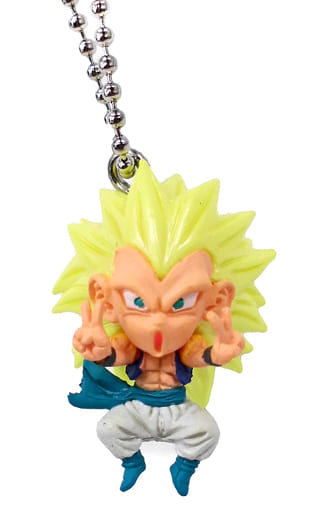 Super Saiyan 3 Gotenks Keychain - UDM BURST 39 (Bandai), Ball Chain Included - Dragon Ball