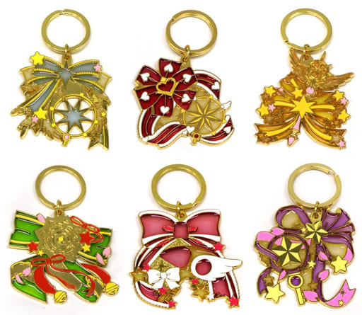 Cardcaptor Sakura: Clear Card Arc Clear Metal Charm Complete 6-Piece Set (E Prize) - Bandai Spirits - Length Approx. 5.5 cm