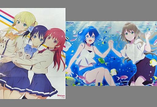 B2 Double-Sided Poster - Girlfriend, Girlfriend / The Aquatope on White Sand (Newtype Oct 2021)