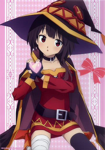 Megumin (Heart) A3 Clear Poster - KonoSuba Birthday Lottery