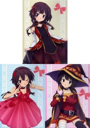 KonoSuba Megumin Birthday Lottery A Prize A3 Clear Poster Set