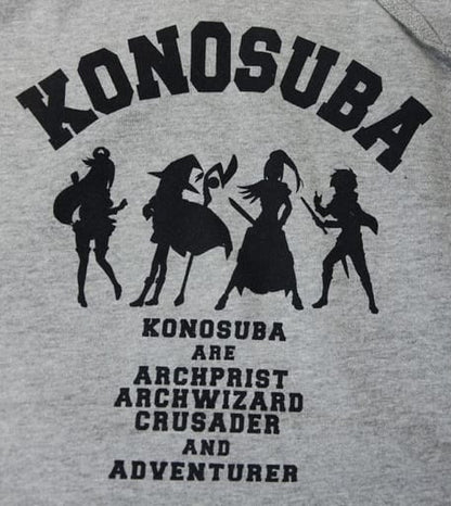 KonoSuba 2 College Design Gray Hoodie Men's M