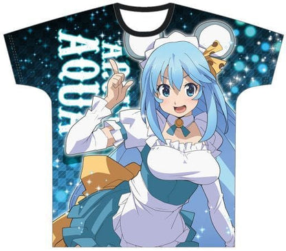 Aqua (Mouse Costume Ver.) Full Graphic T-Shirt Blue Free Size