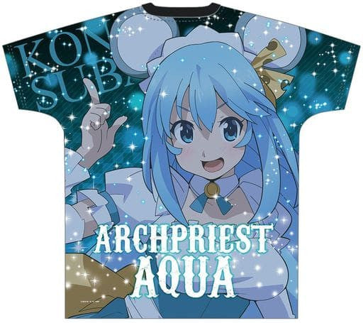 Aqua (Mouse Costume Ver.) Full Graphic T-Shirt Blue Free Size