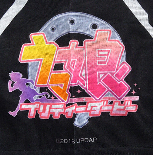 Oguri Cap Full-Color T-Shirt (Charapop Store) - Umamusume Pretty Derby - Black L - Bandai Namco Amusement (Used)
