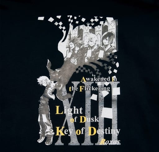 Kingdom Hearts Roxas Black Hoodie Free Size