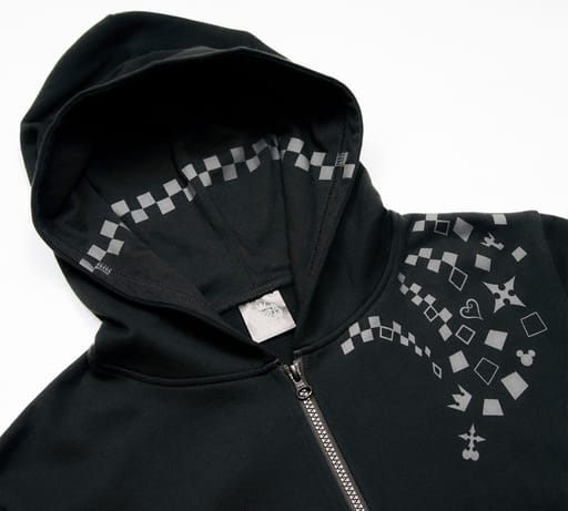 Kingdom Hearts Roxas Black Hoodie Free Size