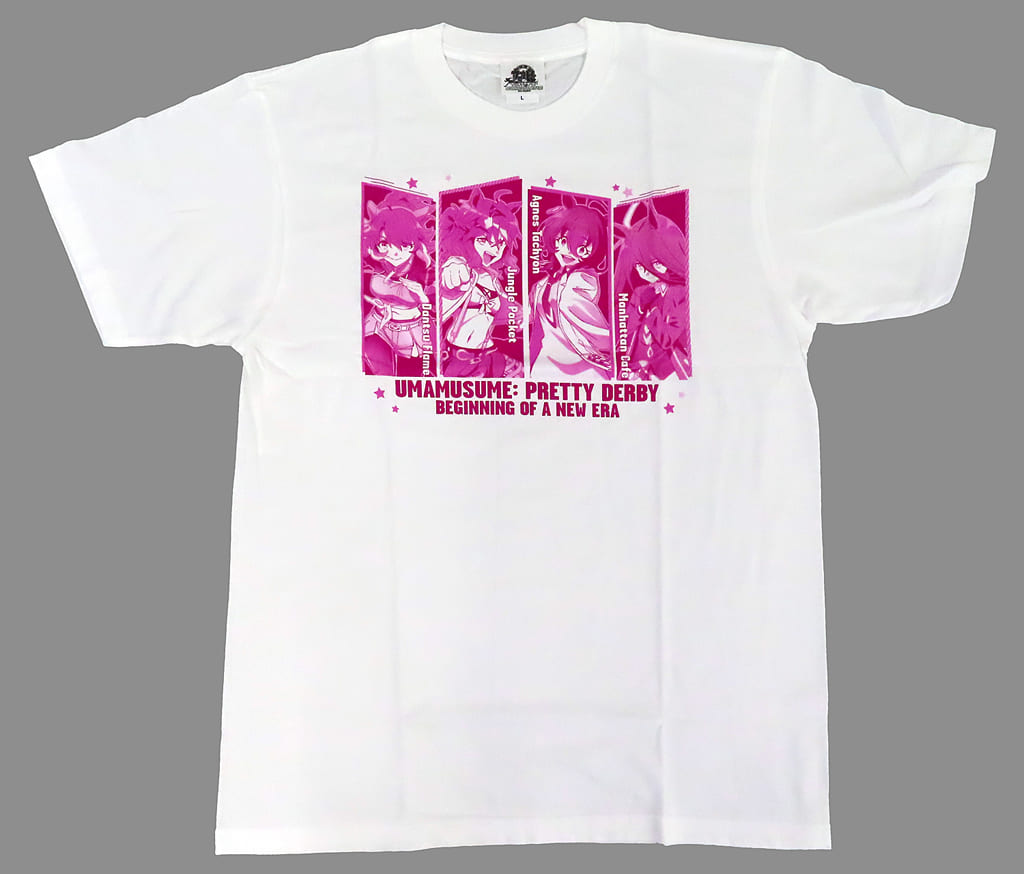 Umamusume Pretty Derby – Beginning of a New Era Group T-Shirt White (Size L) — Toho Theater Goods