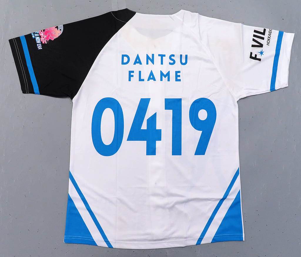 Dantsu Flame Baseball Shirt (White, Free Size) - Umamusume Pretty Derby Movie: Beginning of a New Era × F-Village (Rakuten Group) - Used