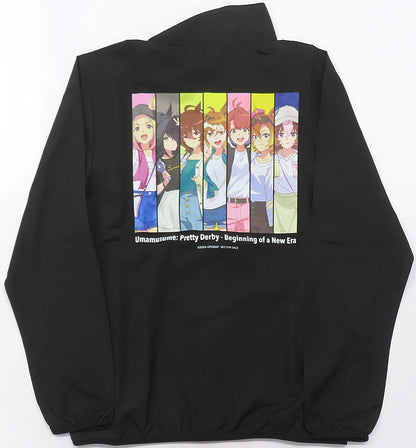Umamusume Pretty Derby Movie "The New Era of Door" POP UP SHOP Windbreaker Jacket - Black, Free Size (A Prize, Chugai Kogyo) - Pre-owned