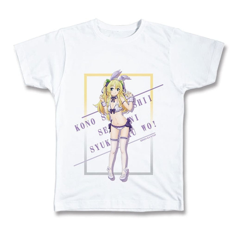 KonoSuba 3 Iris Bunny Swimsuit Design 04 T-Shirt White L