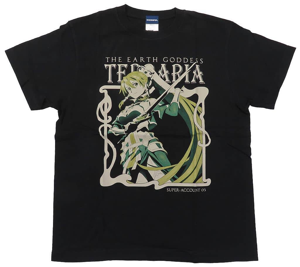 Sword Art Online Leafa UW Terraria T-Shirt, Black, M