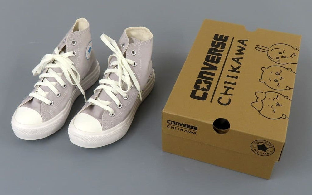 Chiikawa x Converse ALL STAR LIGHT PLTS PT HI Sneakers Gray Approx. 23.5 cm