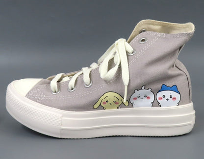 Chiikawa x Converse ALL STAR LIGHT PLTS PT HI Sneakers Gray Approx. 23.5 cm