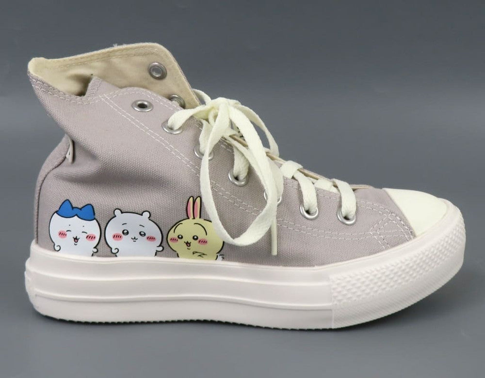 Chiikawa x Converse ALL STAR LIGHT PLTS PT HI Sneakers Gray Approx. 23.5 cm