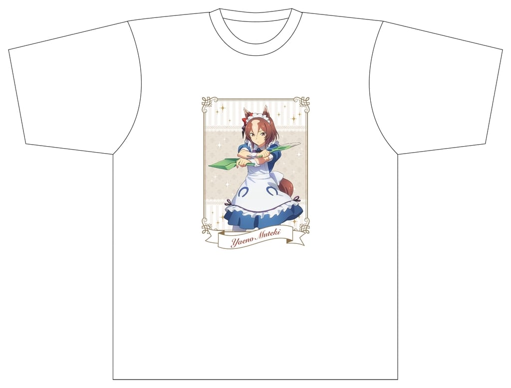 Yaeno Muteki Men's L T-Shirt - Umamusume: Cinderella Gray - MOVIC White Full-Color Print 100% Cotton (Used)