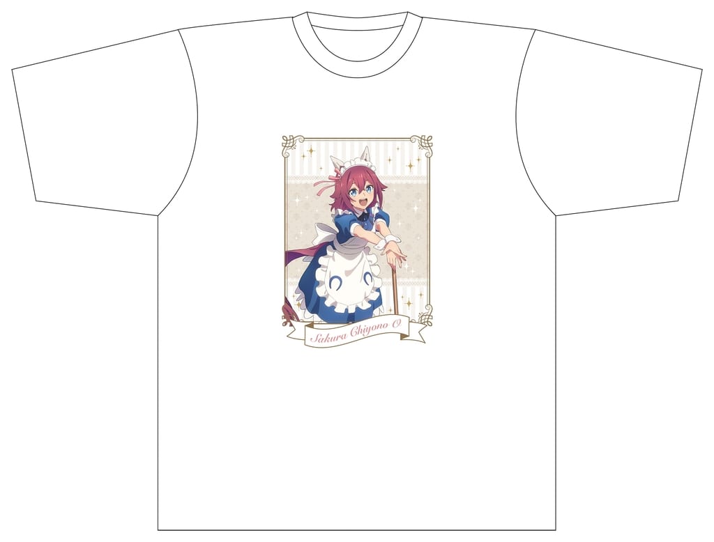 Sakura Chiyono O T-Shirt - Umamusume: Cinderella Gray - Movic White Men's L (100% Cotton, Full-Color Print)