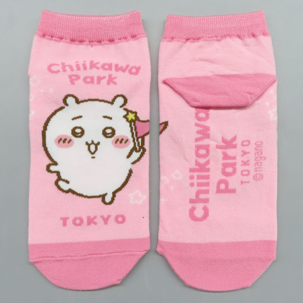 Chiikawa Park Pink Sneaker Socks Approx. 22–24 cm