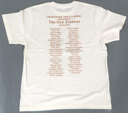Umamusume Pretty Derby 6th EVENT The New Frontier (Autumn Performance) Official Logo T-Shirt White M - Cygames (Used)