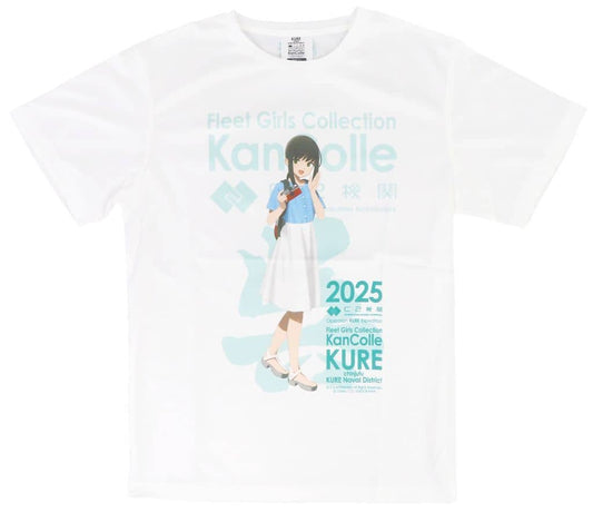 Fubuki 2025 Mode KanColle Kure Collaboration T-Shirt, White F Size