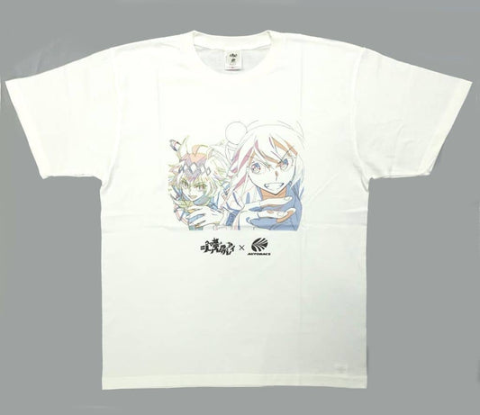 Oguri Cap & Tamamo Cross T-Shirt White XL - Umamusume: Cinderella Gray × Autobacs Network Shop Limited (WIZARD, Pre-owned)