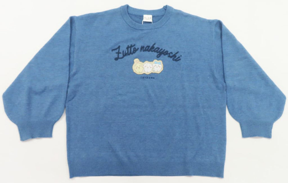 Chiikawa Hachiware Usagi Knit Pullover Light Blue