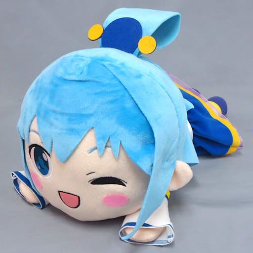 Aqua Smiling Mega Jumbo Nesoberi Plush Length Approx. 40 cm