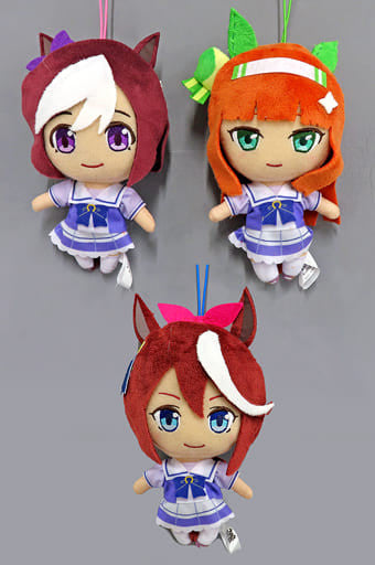 Umamusume Pretty Derby Plush Set Vol.1 - Special Week, Silence Suzuka, Tokai Teio (Furyu) 16cm - Full 3-Piece Set (Pre-owned)