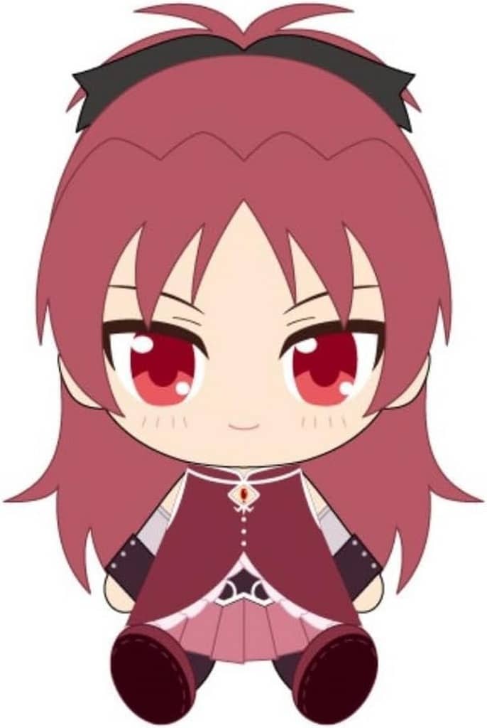 Kyoko Sakura Chibi Plush - Puella Magi Madoka Magica Movie - Bandai Namco Nui - Height Approx. 14 cm (Pre-owned)