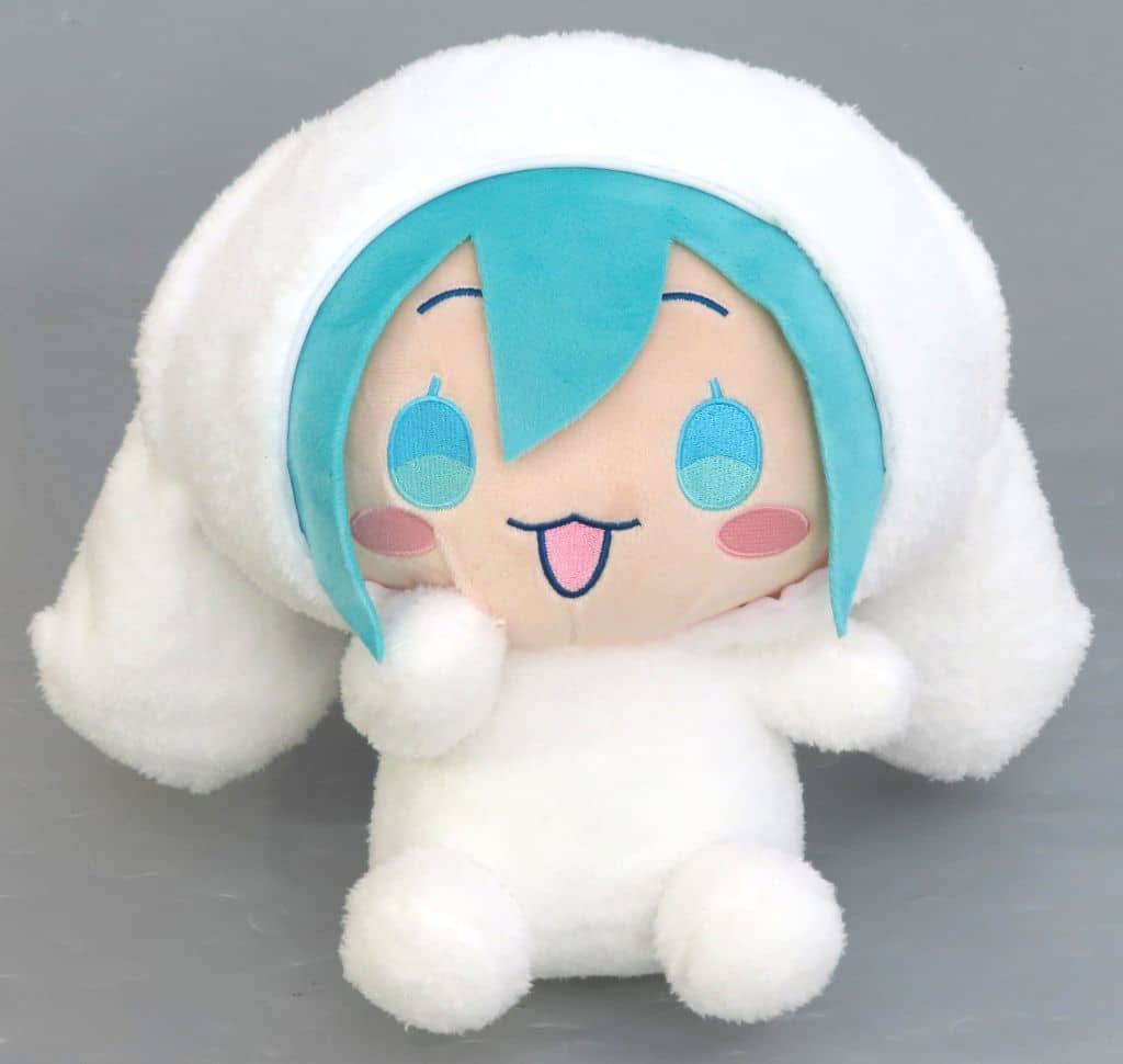 Hatsune Miku L Plush in Cinnamoroll Costume - Hatsune Miku × Cinnamoroll Collaboration (Sega) ~30cm, Used