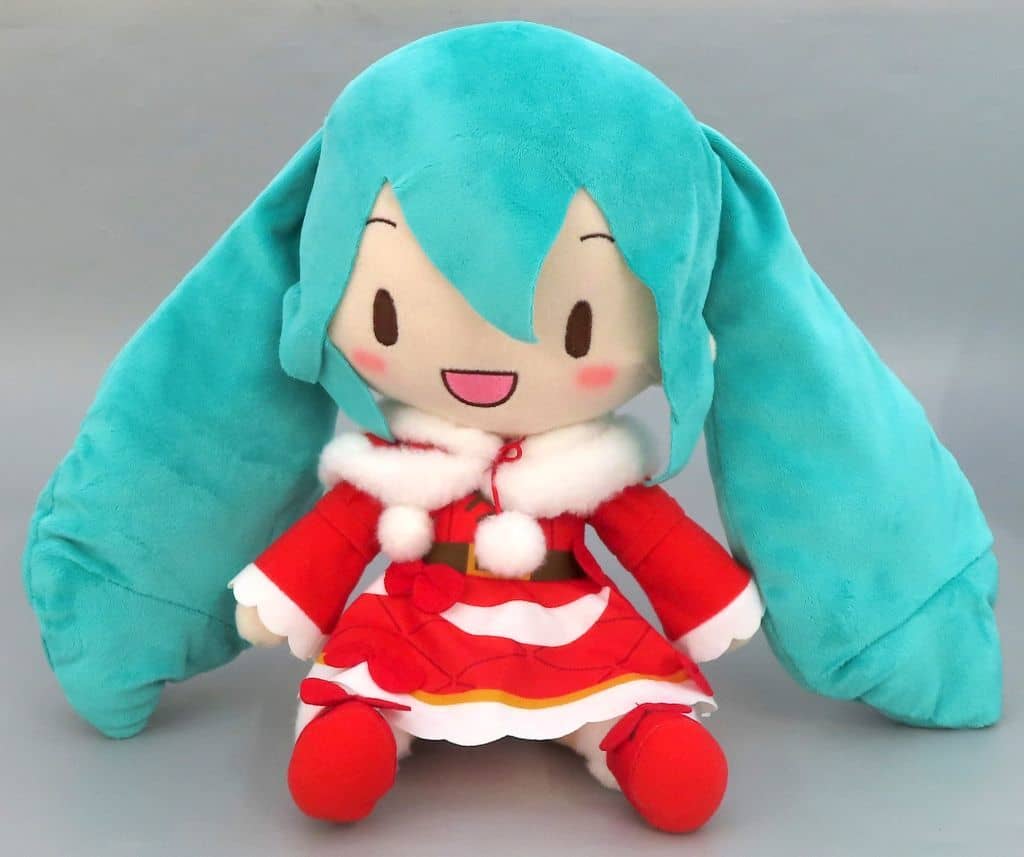 Hatsune Miku FuwaPuchi L Plush — Christmas 2024 Edition 27cm (Sega) — Pre-owned