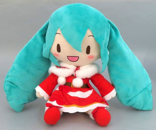 Hatsune Miku FuwaPuchi L Plush — Christmas 2024 Edition 27cm (Sega) — Pre-owned